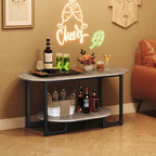 HOOBRO Coffee Table for Living Room, Oval Small Coffee Table - Image 4