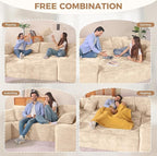 Luxanimarion 136'' Sectional Cloud Couches - Image 7