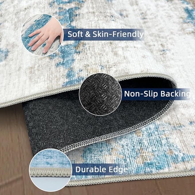Washable Runners for Hallway 2x6 Runner Rug, Ultra-Thin Kitchen Runner Rugs - Image 4