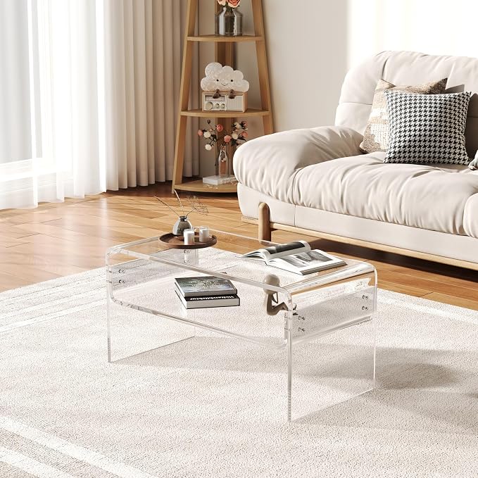 Acrylic Coffee Table, Modern Tea Table - Image 2