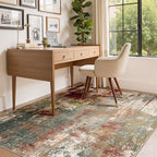 RELEANY Washable 4'x6' Abstract Area Rug - Image 4