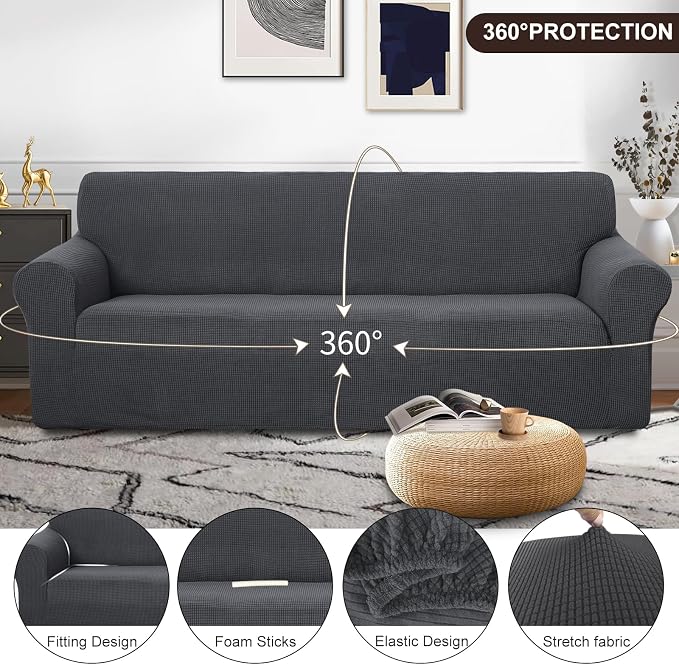 U-NICE HOME 4 Seater Stretch Couch Cover - Image 3