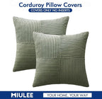 MIULEE Light Olive Green Decorative Throw Pillow Covers - Image 6
