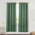 NICETOWN Thick Linen Blend Flax Window Curtains, Grommet Vertical Drapes by NICETOWN