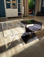 Acrylic Nightstand Side Table Modern Design Clear Home Decor Display End Table - Image 6