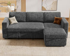 Sunny Heart 82" L Shaped Sectional Sleeper Sofa Bed - Image 3