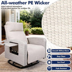 ZZW Outdoor Recliner Chair Set of 2, Wicker Patio Recliners - Image 5