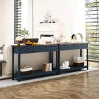 RUSTOWN Fluted Wood Console Table - Image 9