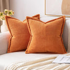 MIULEE Fall Orange Decorative Throw Pillow Covers by MIULEE