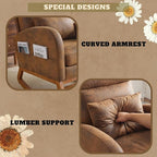 VINGLI Rustic Microfiber Nursing Rocking Chair - Image 4