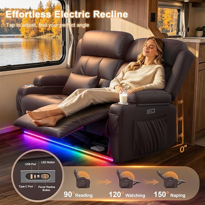 Power Loveseat Recliner Sofa - Image 3