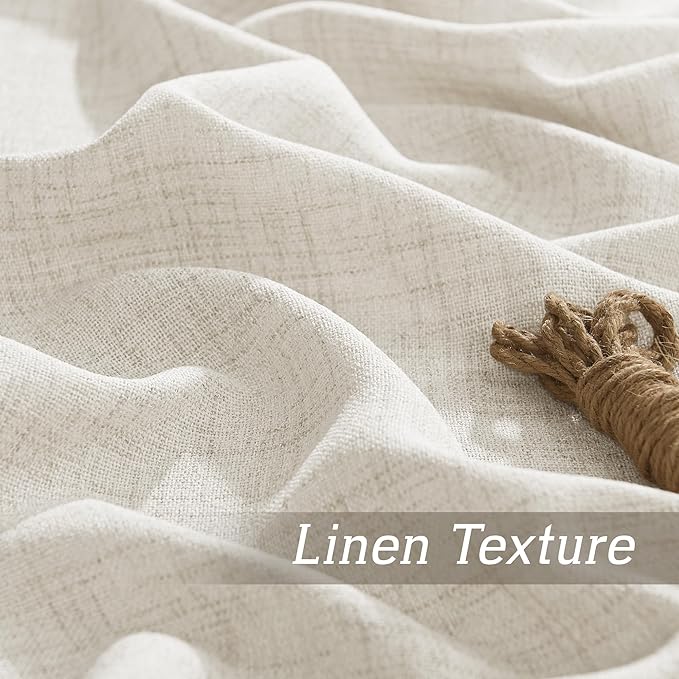 RYB HOME Sheer Curtains 108 inches, Extra Long Floor to Ceiling Curtains | - Image 4