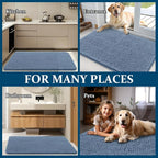 OLANLY Dog Door Mat for Muddy Paws 44x24, Super Absorbent Chenille Mud Mat | - Image 8