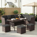 LOUVIXA 7 Pieces Patio Furniture Set, Outdoor Patio Furniture, Wicker by LOUVIXA