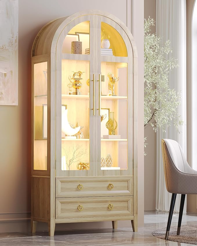 Vlsrka 71" Arched Curio Cabinet by VlsrkaFurniture