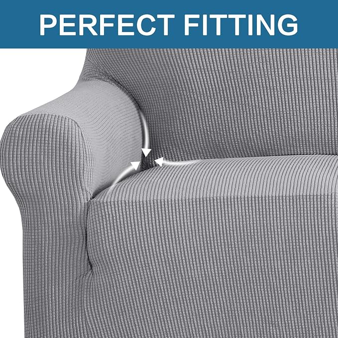 H.VERSAILTEX Stretch Oversized Couch Cover 1 Piece Sofa Slipcovers - Image 5