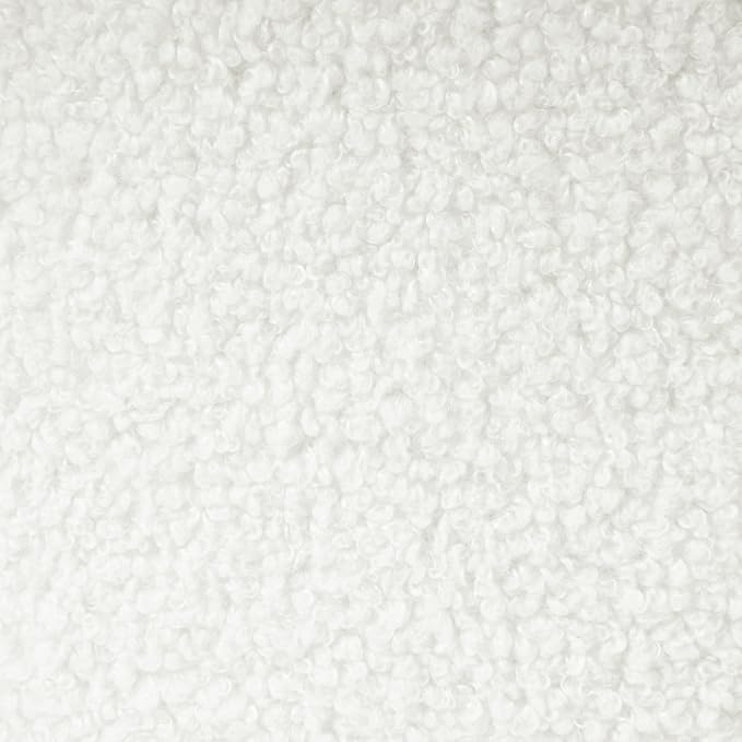 HomePop Round Transitional Faux Sheepskin Fabric Storage Ottoman|Homepop Home - Image 11