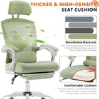 Sweetcrispy Office Computer Desk Chair, Ergonomic High-Back Mesh Rolling Work - Image 3