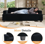 Apicizon Modern Loveseat & 3-Seater Sofa Set of 3, Corduroy Couch 3 Piece Sofa - Image 4