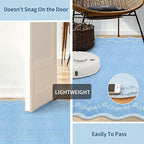 GarveeHome Scalloped Area Rugs 8x10 Large Blue Washable Living Room Rug | Soft - Image 5