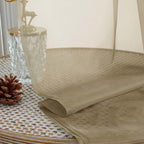 Sheer Taupe Curtains, Sheer Curtains 63 inch Length 2 Panels Set, Rod Pocket - Image 7