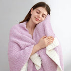 Snuggle Sac Bedding Blanket Light Purple Twin Size, Super Soft Warm Cozy - Image 5