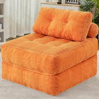 HABUTWAY Folding Sofa Bed, Convertible Sleeper Chair Bed w/Dual-Pillow & Handle by HABUTWAYMakeYourLifeComfortable