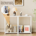 Homleke Narrow Side Table with Magazine Holder, Skinny End Table Perfect - Image 4