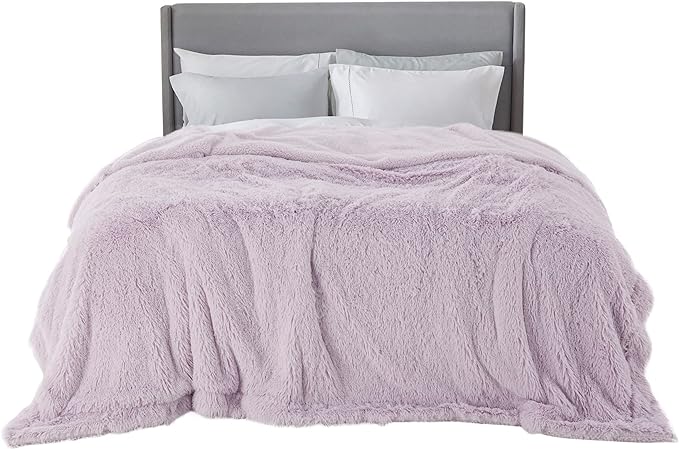 Bedsure GentleSoft Fluffy Lavender Purple King Size Blanket by Unknown