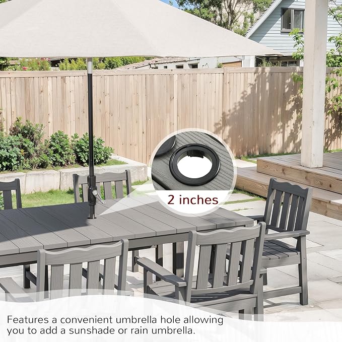 Stoog All-Weather 7 Pieces Patio Dining Sets, Waterproof Patio Furniture Set - Image 8