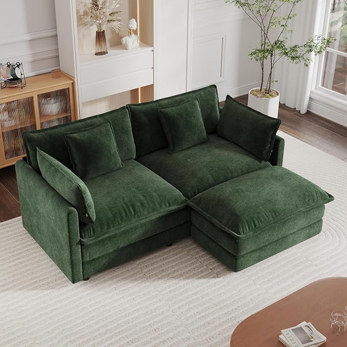 mikibama Modular Sectional Sofa, 76.4 Inch L Shaped Couch Set by Mikibama