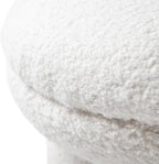 Furniture of America Rami Modern 18-inch Mushroom-Shape Upholstered Ottoman - Image 9