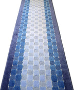 24 Ft Blue Extra Long Hallway Runner Rug, Custom Size, Non Slip Washable | - Image 6