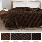Exclusivo Mezcla Striped King Size Fleece Blanket - Image 3