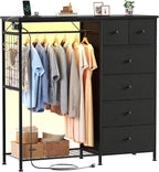 DUMOS Black Dresser for Bedroom by DumosLifestyle