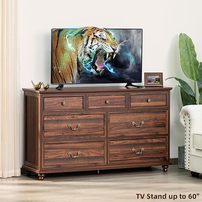 Joaxswe Farmhouse 54" 7 Drawers Dresser - Image 5