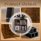 Faesun 3 Tier Flip Top Record Player Stand, Vinyl Record Storage Holds up to - Image 6