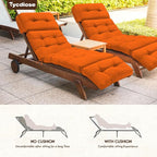 Waterproof Outdoor Chaise Lounge Cushion 74.4 x 22 x 4.7 Inches Memory Foam - Image 6