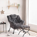 Tiita Lazy Chair with Ottoman, Modern Large Accent Lounge Chair, Leisure Sofa - Image 7