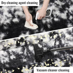 Black White Grey Bedroom Rugs 4x6 Ft, Soft Fuzzy Plush Indoor Floor Area Rug | - Image 6