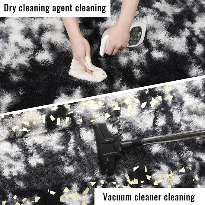 9x12 Area Rugs Living Room, Extra Large Black White Grey Rugs - Image 7
