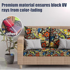 8Pcs Outdoor Cushion Covers, Stretch Patio Furniture Couch Chair Slipcovers | - Image 3