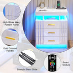 HNEBC LED Night Stand, Nightstand - Image 6