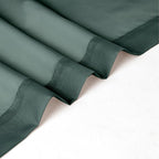 Chyhomenyc Sheer Curtains 63 Inch Length 2 Panels, Hunter Green | Light - Image 8