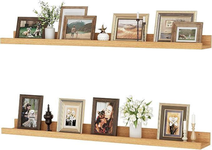 Floating Shelves for Wall, 36 inch Wood Floating Shelves Set of 2, Picture by Unknown