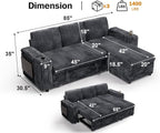 Vipbear 86" Modular Sectional Sleeper Sofa - Image 3