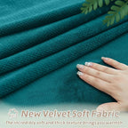 Arfntevss Sectional Recliner Couch Covers Velvet Corner Sectional Sofa Cover - Image 4