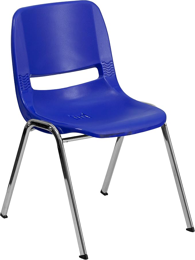 Flash Furniture 5 Pack HERCULES Series 440 lb. Capacity Kid's Navy Ergonomic - Image 2