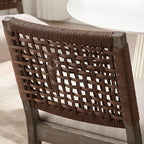 LZAREAL Farmhouse Dining Chairs Set of 6 Linen Fabric Upholstered Accent Side - Image 6