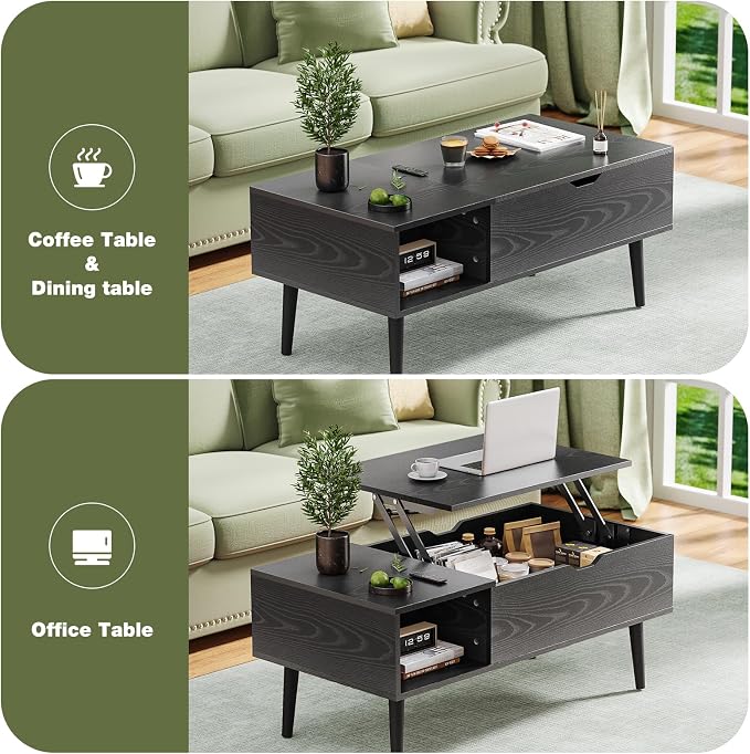 OLIXIS Wood Lift Top Coffee Table - Image 7